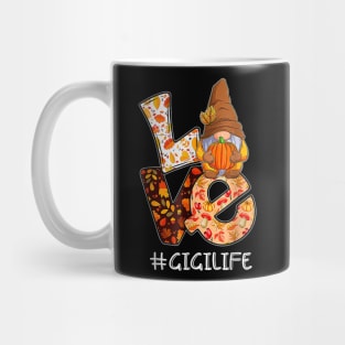 Love Gnome Gigi Autumn - Fall Gnome Pumpkin - Funny Thanksgiving Mug